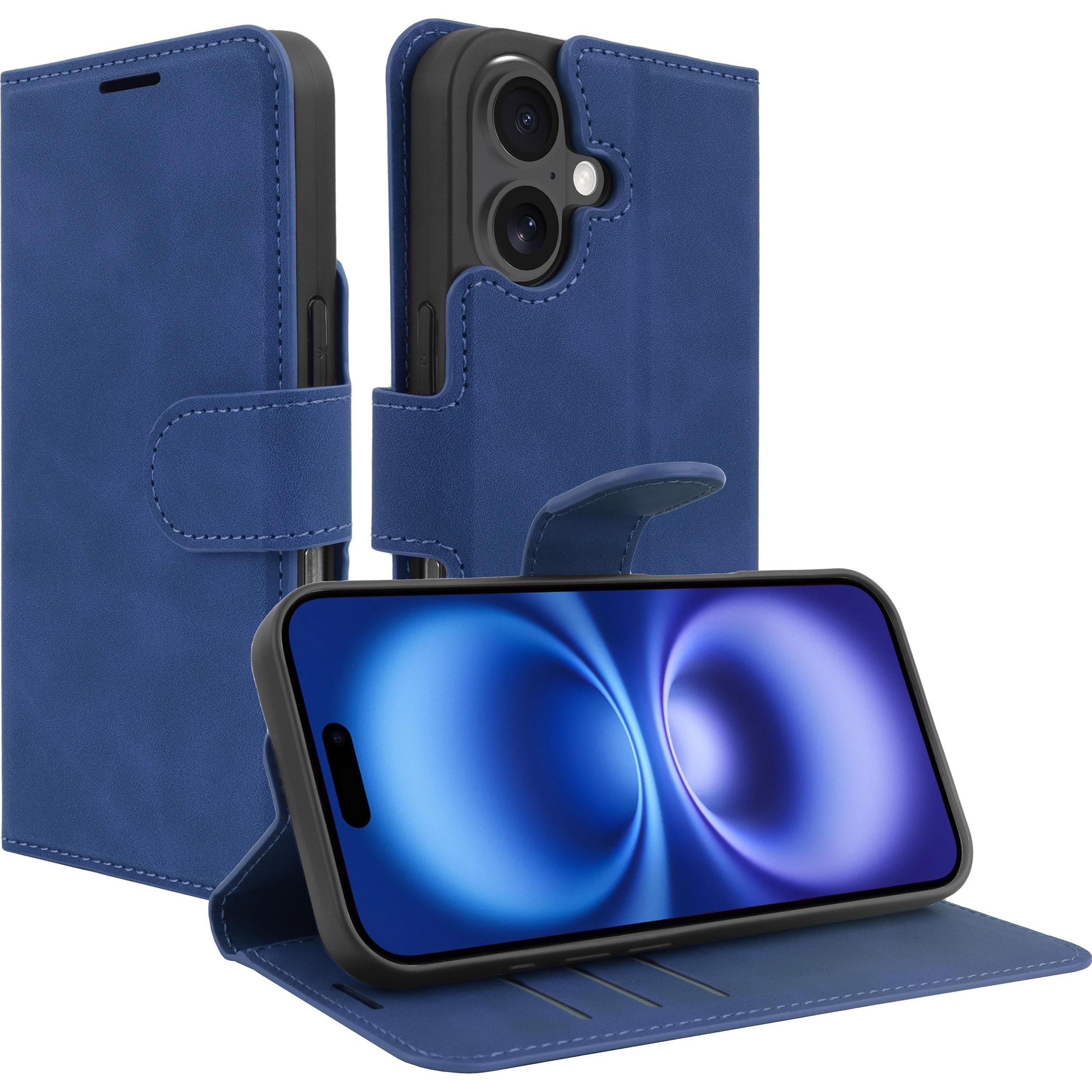 Cazy Premium-Geldbörsen-Etui, Magnetisches Geldbörsen-Etui, Kartenfächer, Ständer (Apple iPhone 16), Smartphone Hülle, B...