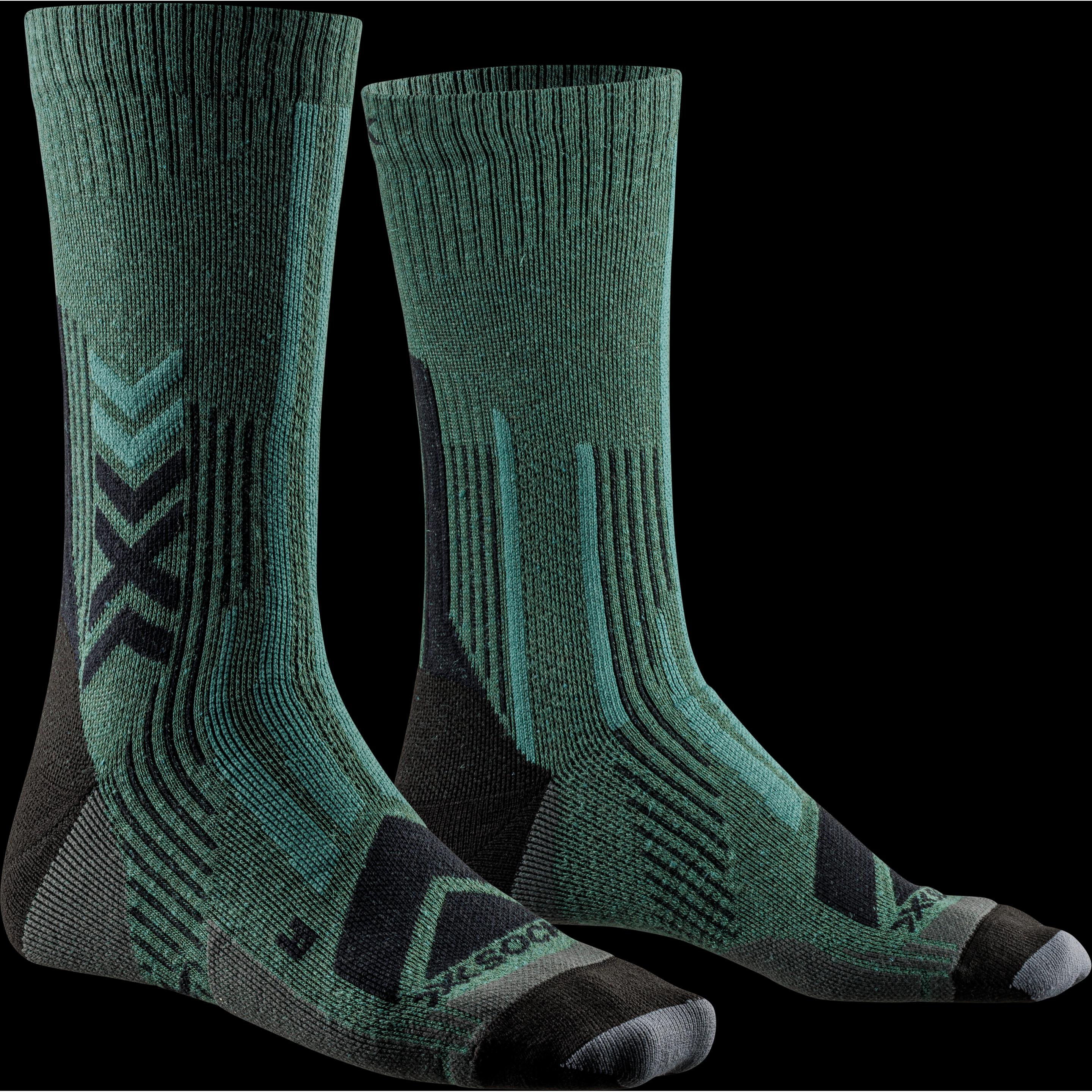 X-Socks, Herren, Sportsocken, Hike Perform Merino Crew (45 - 47), Grün