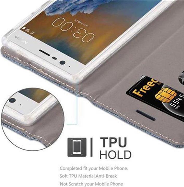 Actual product image Cadorabo Book Jeans Optics Cover (OnePlus 3)