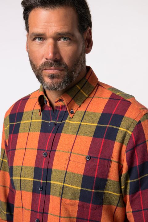 Produktbild JP1880 JP 1880 Karo-Flanellhemd, Buttondown-Kragen, Modern Fit (7XL)