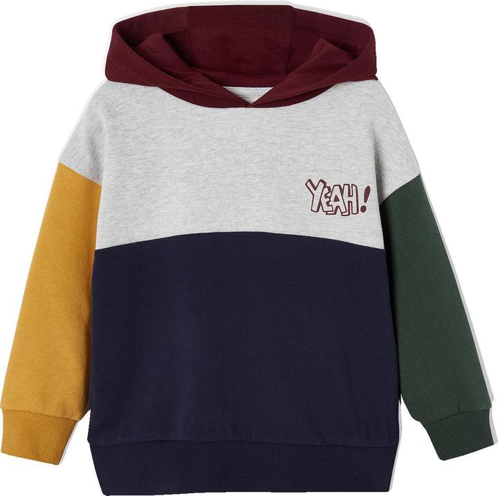 Produktbild Vertbaudet Jungen Kapuzensweatshirt im Colorblock-Style Basics mit Recycling-Polyester (98, 104)