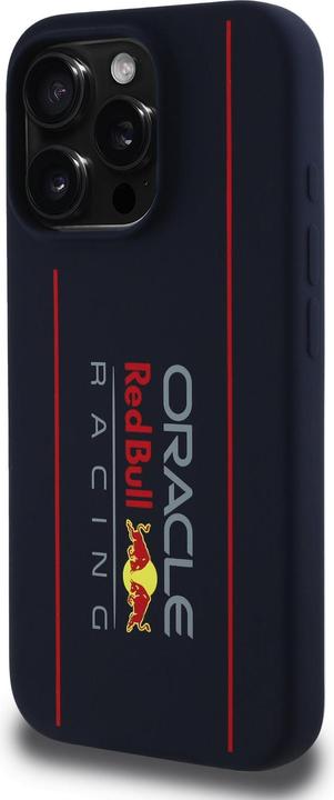 Immagine prodotto Red Bull RBHMP15X24SIOLRV Custodia rigida per iPhone 15 Pro Max 6,7" in silicone verticale navy con logo (Apple iPhone 15 Pro Max)