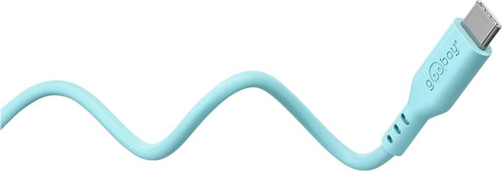 Produktbild Goobay USB-C-Silikonkabel, 1,5 m, türkis (1.50 m, USB 2.0, 60 W)