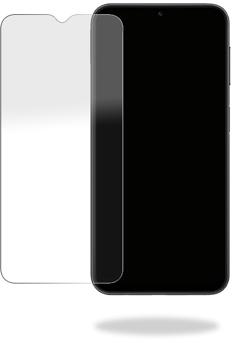 Actual product image Mobilize Black frame glass (1 Piece, Samsung Galaxy A24)