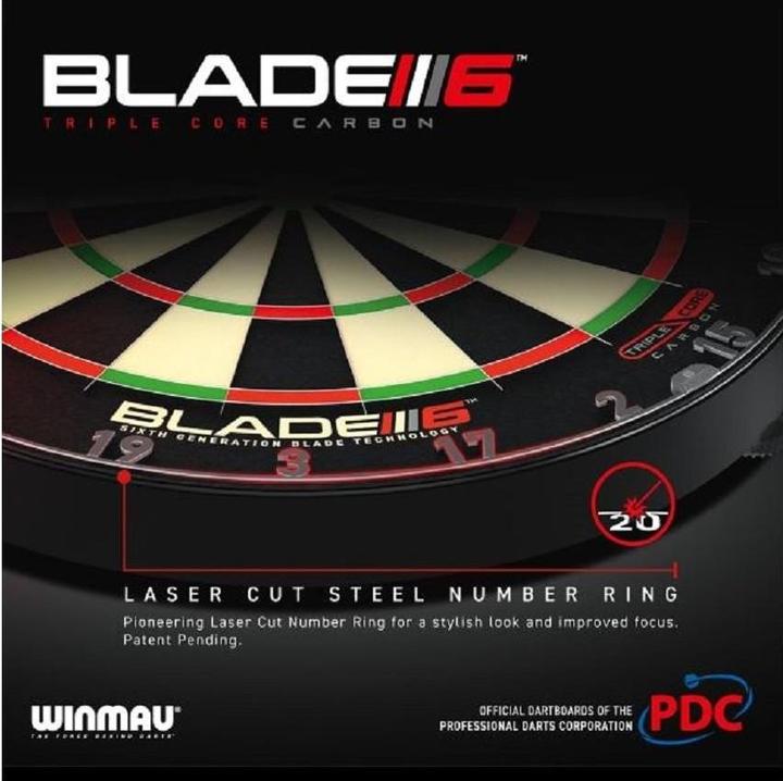 Produktbild Winmau Dartboard Blade 6 Triple Core Carbon