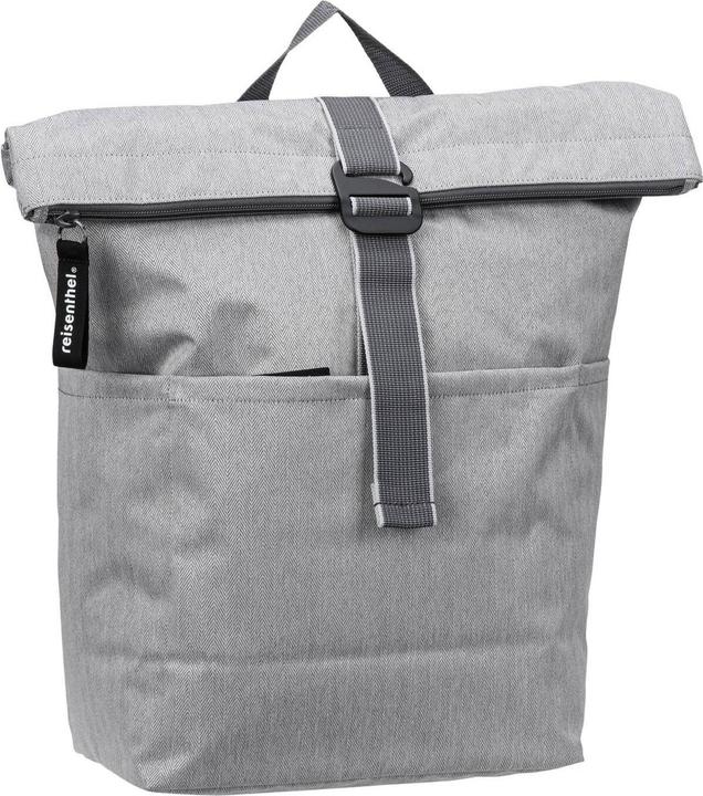 Actual product image reisenthel rolltop backpack herringbone grey (22 l)