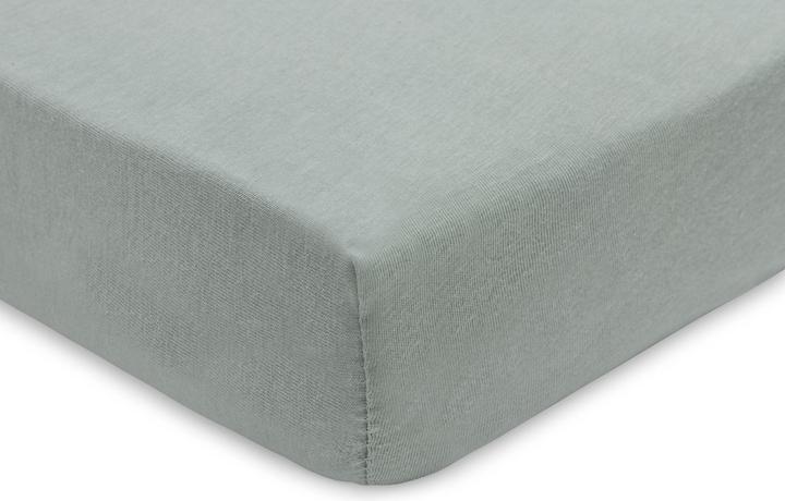 Produktbild Jollein Fix-Leintuch Jersey 2er, 60 x 120 cm, Sea Green/Biscuit (60 x 120 cm)