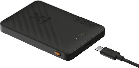 Image du produit Xtorm 5000mAh Wireless Powerbank Go2 Charcoal Black (5000 mAh, 15 W)