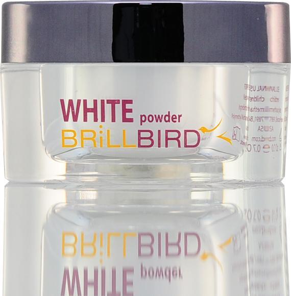 Image du produit BrillBird Poudre acrylique blanche 30 ml (Séchoirs pour vernis à ongles, Blanc)