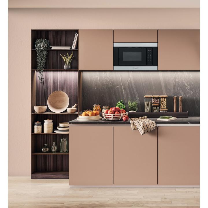 Produktbild Hotpoint Einbau-Mikrowelle, 20L, Edelstahl, MF20S IX