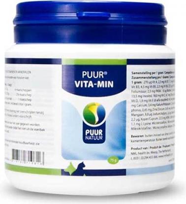 Produktbild Puur Natuur Vita-Min (Vitaminen En Mineralen) Hond En Kat (Hund)