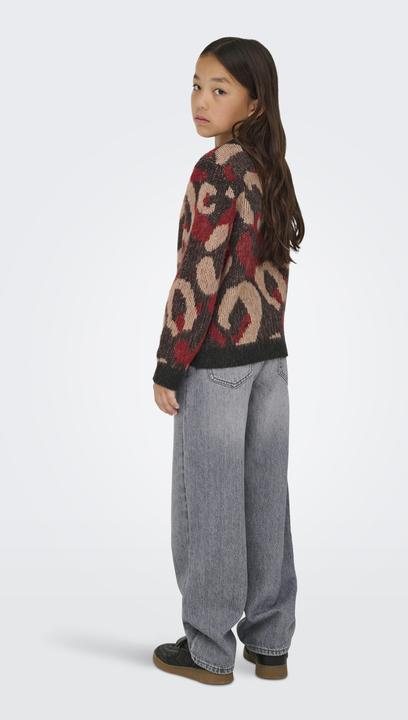 Produktbild Only Normal geschnitten Rundhals Gerippte Ärmelbündchen Pullover Strickpullover (158, 164)