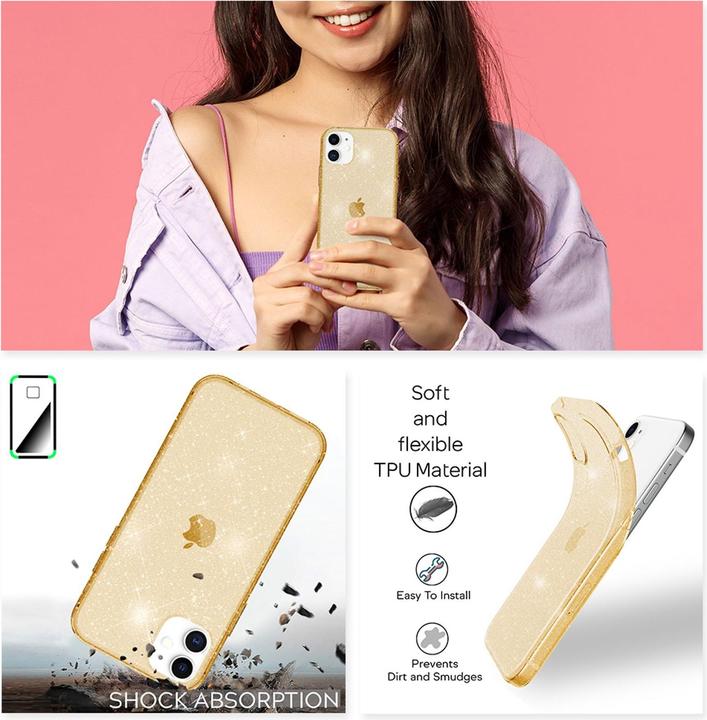 Actual product image Nalia Glitter mobile phone case (Apple iPhone 12)