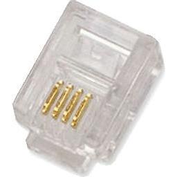 Datacom Connettore RJ11 UTP lanko 6p4c bal.100ks, Accessori per telefoni