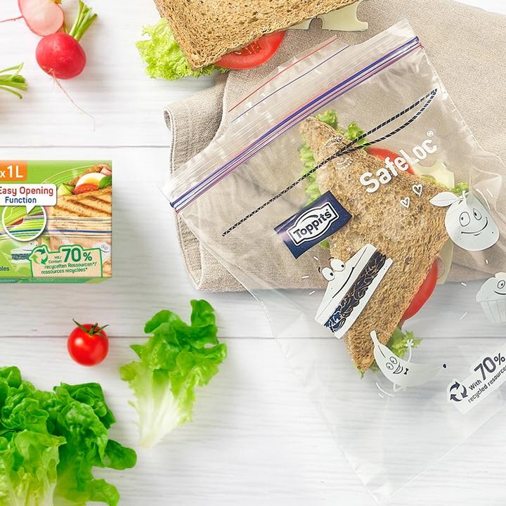 Produktbild Toppits Doppelverschluss-Gefrierbeutel SafeLoc (25x)