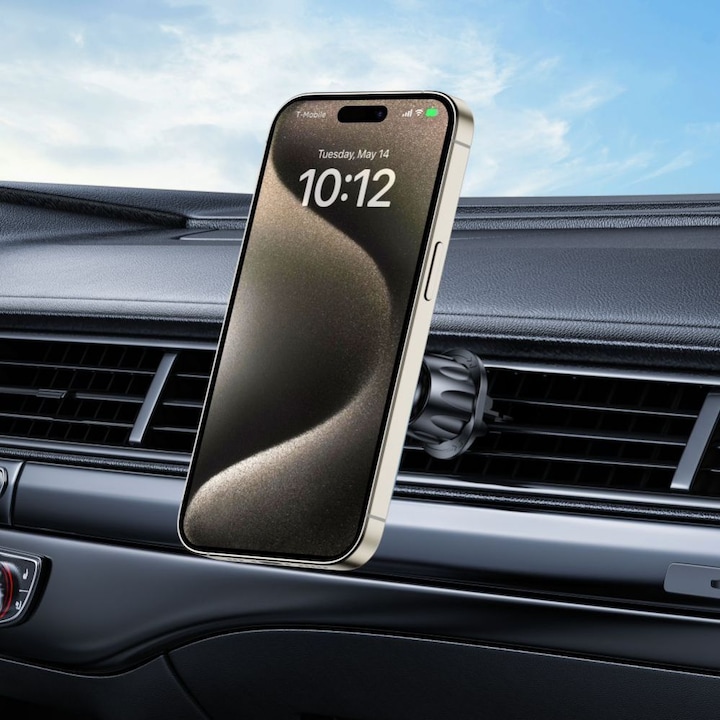 Actual product image Tech-Protect N56 magnetic car phone holder with MagSafe for air vent - black