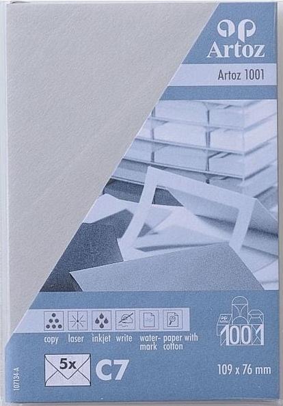 Produktbild Artoz 1001 Kuverts lichtgra (C7, 5 x)