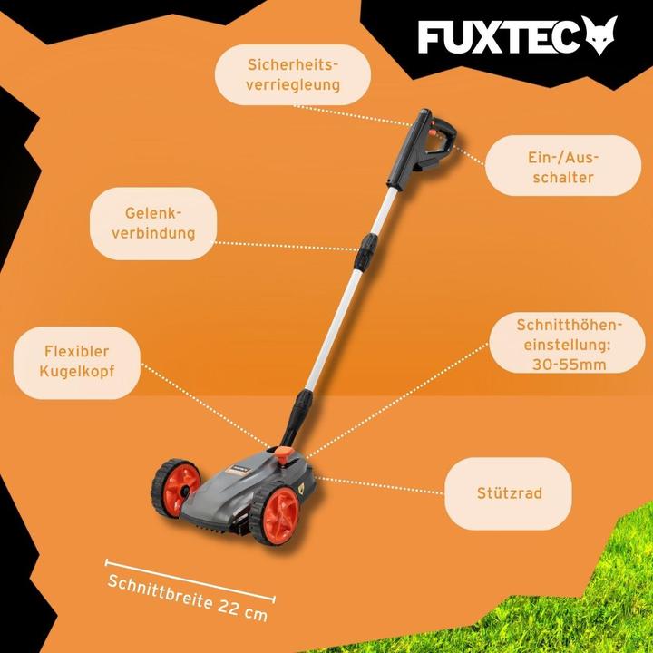 Actual product image Fuxtec 20V Akku Rasenmäher FX-E1RMEH20 (Rechargeable battery operated)
