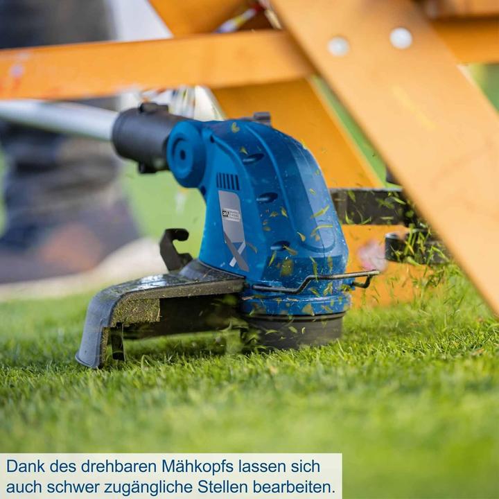 Actual product image Scheppach Akku-Rasentrimmer C-LT300-X mit 90° Motorkopf (Trim line)
