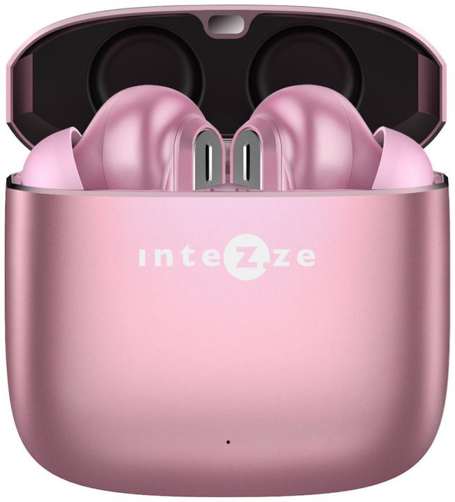 Actual product image Intezze CLIQ In-ear Bluetooth Handsfree Headphones with Charging Case Pink