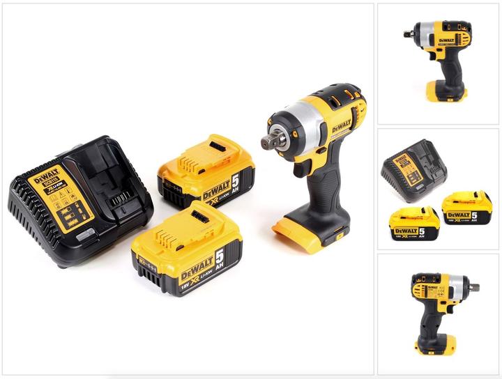 Produktbild DeWalt DCF 880 Akku Schlagschrauber 18V 203Nm + 2x Akku 5,0Ah + Ladegerät