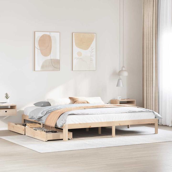 Produktbild vidaXL Bett mit Schubladen (180 x 200 cm)