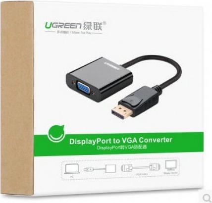Productafbeelding Ugreen DP109 DisplayPort naar VGA adapter (zwart) (VGA, 15 cm)