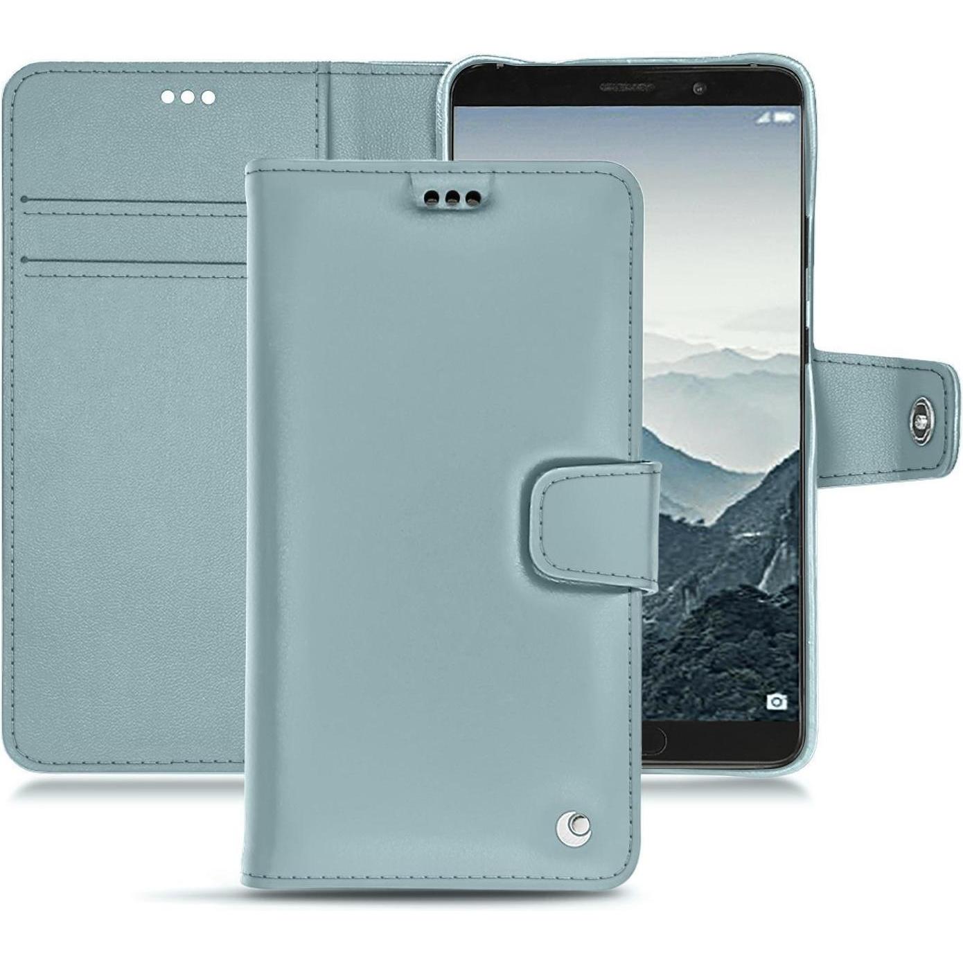 Noreve Lederschutzhülle Wallet (Huawei Mate 10), Smartphone Hülle, Blau