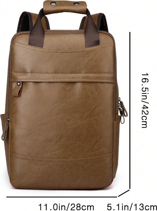 Immagine prodotto Only-Bags.Store Borsa impermeabile in pelle PU di grande capacità, zaino per computer, viaggio d'affari multicolore