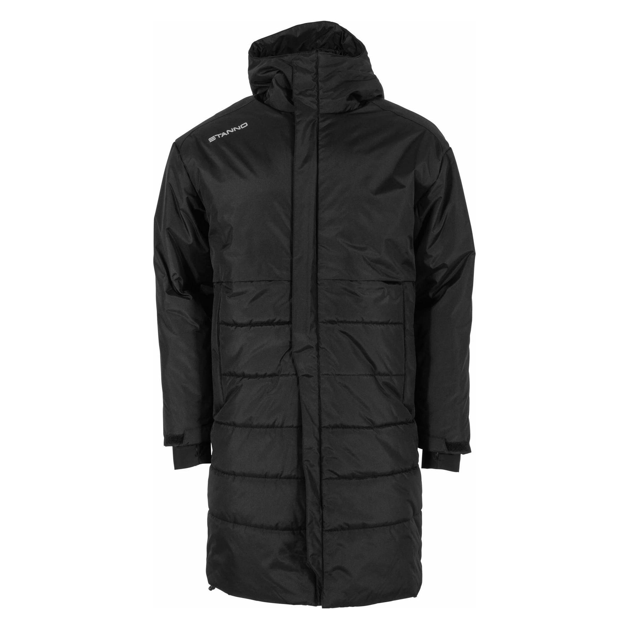 Stanno, Unisex, Winterjacken, Prime Long Coach Jacke, Schwarz, (L)