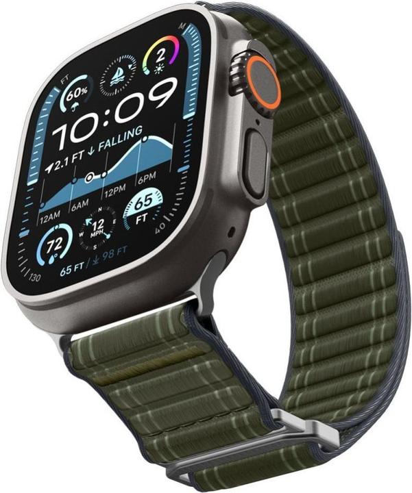 Actual product image Spigen WBF0 Apple Watch (44/45mm) / Watch 10/11 (46mm) / Ultra (49mm) Band Green (44 mm, 45 mm, 46 mm, 49 mm, Fabric, Nylon)