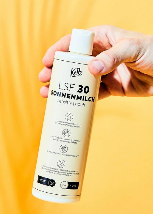Produktbild KoRo Sonnenmilch sensitiv LSF 30 (Sonnenmilch, SPF 30, 400 ml, 400 g)