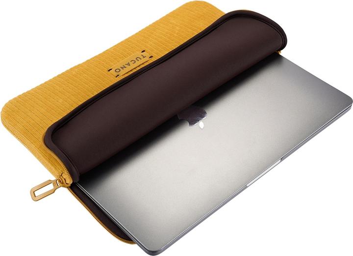 Produktbild Tucano Velluto 2 - Cover for MacBook Air 13 (M4/M3/M2/M1/2025-2018) / Pro 13 / Laptop 12 (yellow) (13", Apple, Universal)