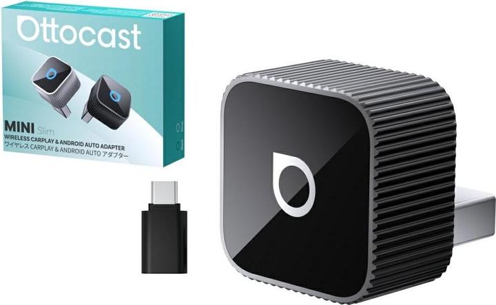 Actual product image Ottocast Car transmitter CA88-T2 Mini Cube Bluetooth silver