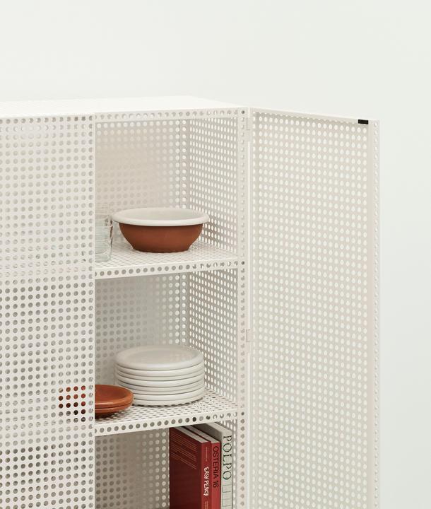 Produktbild HAY - Perforated Bodenschrank Gross - H 146,5cm - Eierschale