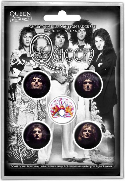 Produktbild Queen Gesichter Abzeichen Set (5er Pack)