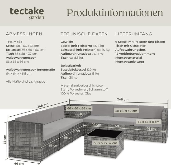 Actual product image tectake Verona