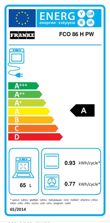 Label énergétique Franke Landhausofen