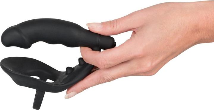 Actual product image Black Velvets Ring & Vibro-Plug