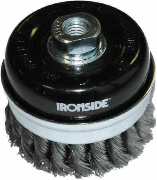 Produktbild Ironside 243009 Topfbürste 75mm M14 0,3mm gezopft, für Winkelschleifer