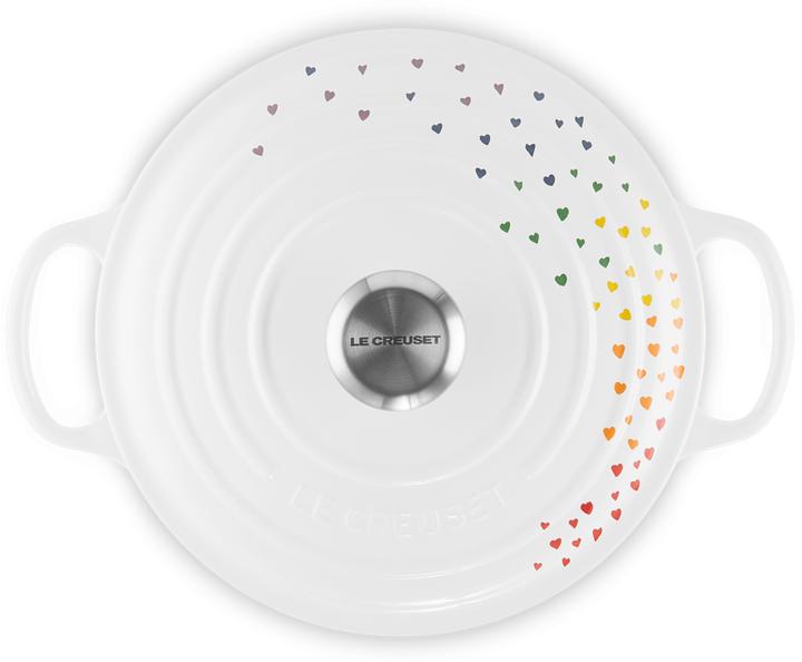 Immagine prodotto Le Creuset Tostapane rotondo Signature, 24 cm, Loving (24 cm, Pirofila + casseruola, Ghisa, Smalto)