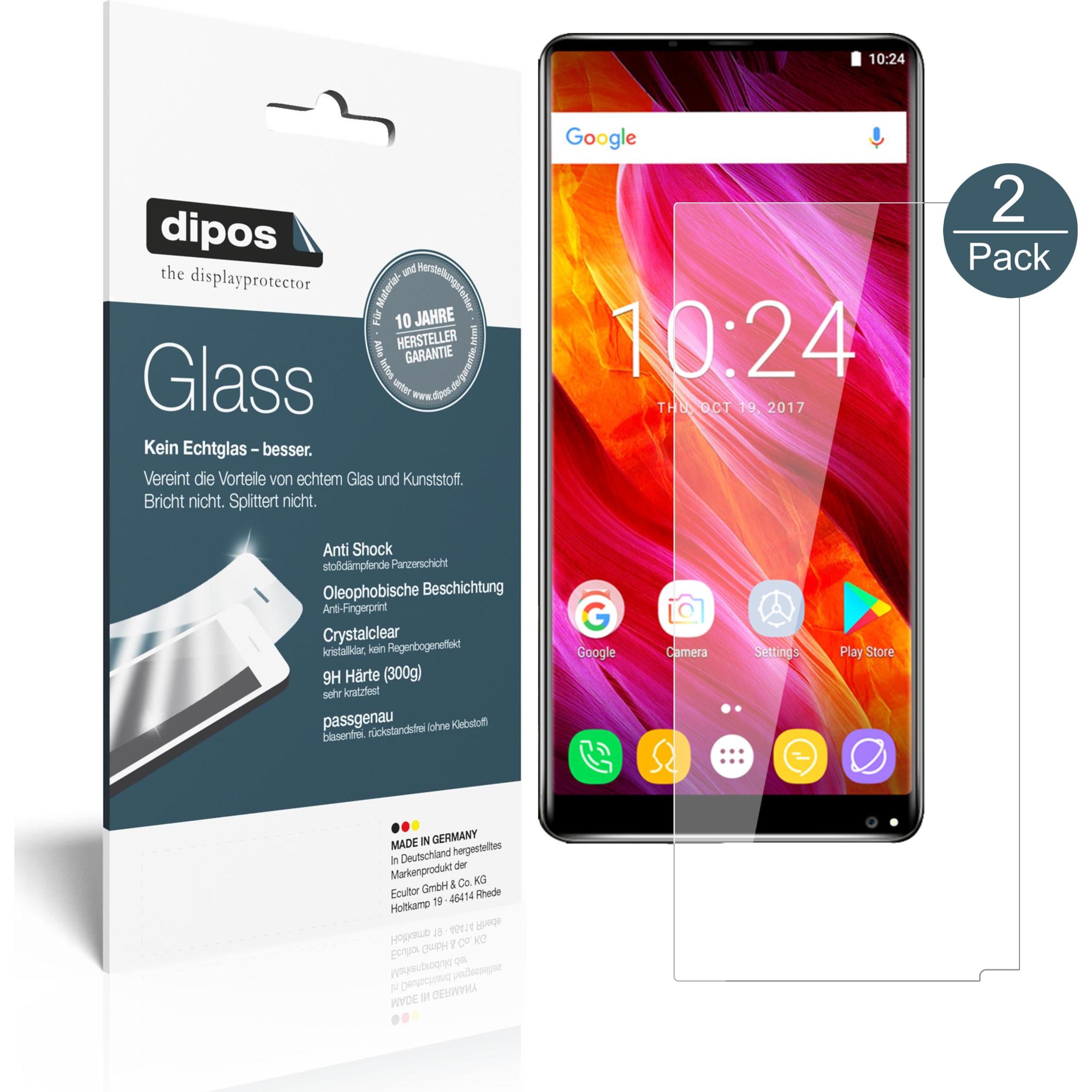 Dipos Displayschutz Anti-Shock (1 Stück, Oukitel Mix 2), Smartphone Schutzfolie, Transparent
