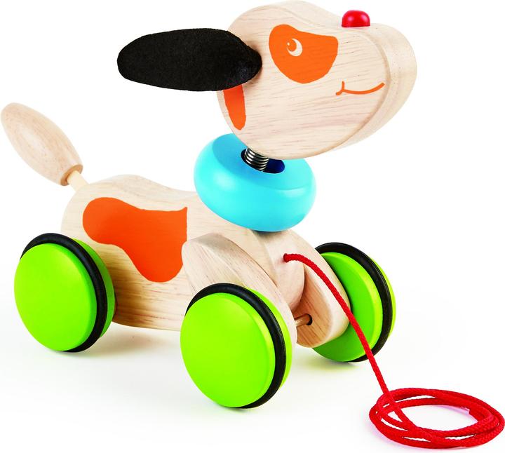 Actual product image Pintoy Pull-along puppy