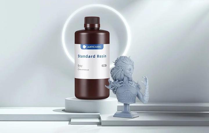 Actual product image Anycubic Normal UV Resin Grey 1kg (Grey, 1000 g)