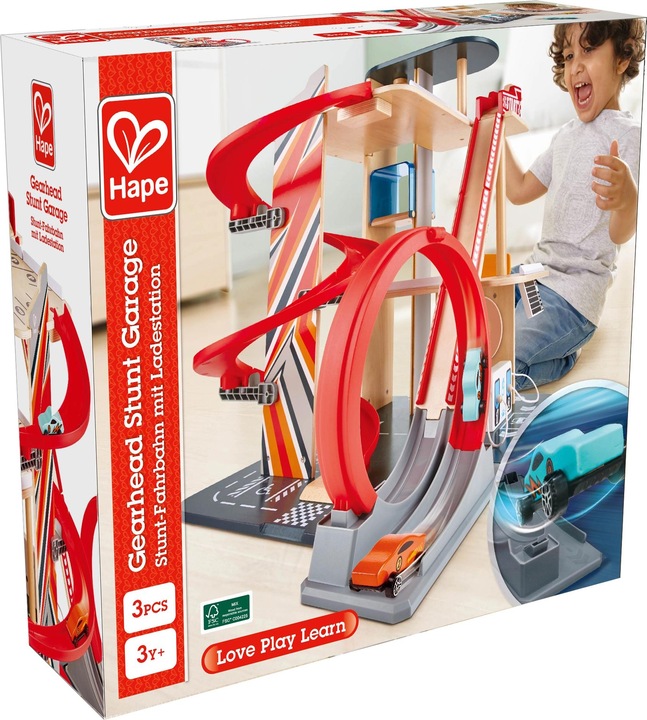 Produktbild Hape Stunt-Fahrbahn mit Ladestation