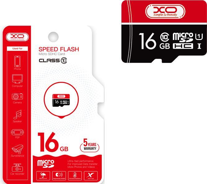 Image du produit xO carte mémoire 16Go microSDHC cl. 10 (16 Go, microSDHC, U1)