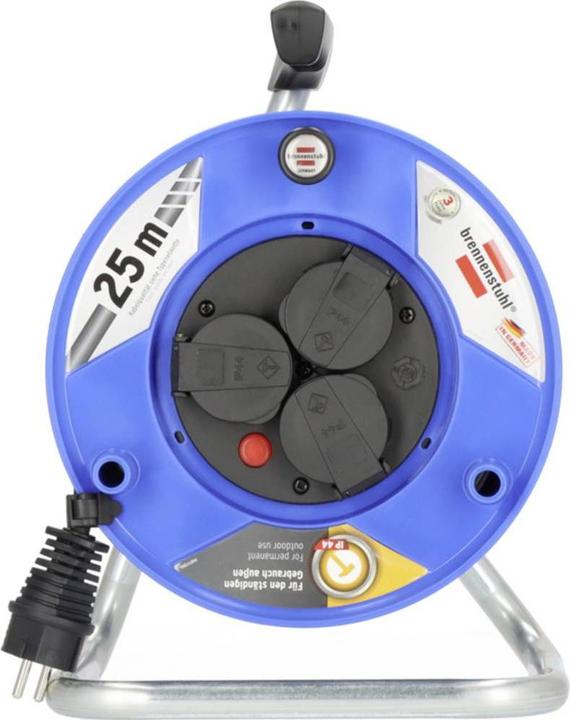 Immagine prodotto Brennenstuhl 9123020539 Bobina di cavo 25m nero con contatto di messa a terra (25 m, 1.50 mm².)