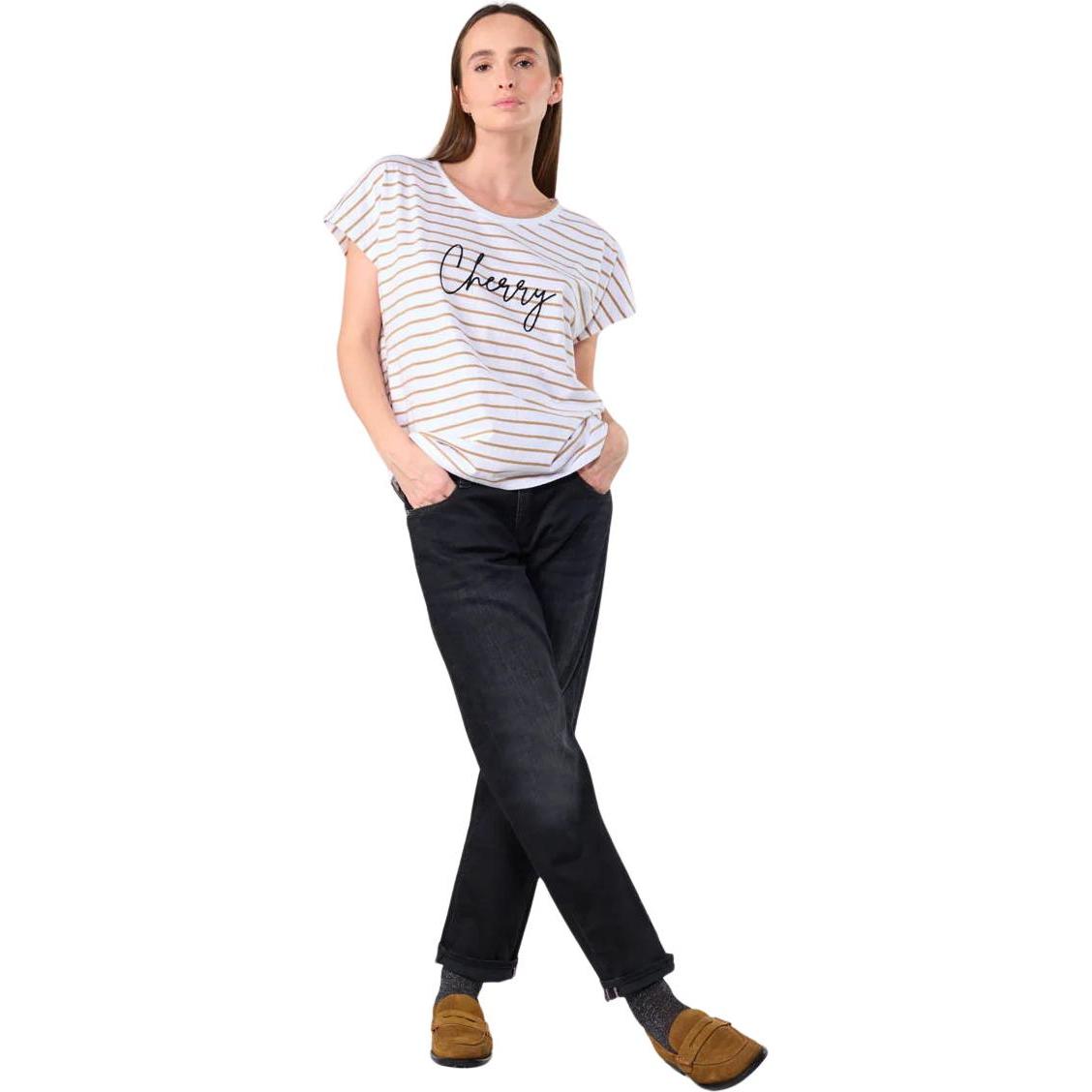 Thumbnail - Le Temps Des Cerises, Damen, Shirt, t-hirt le temp de cerie cottard, Beige, (S)