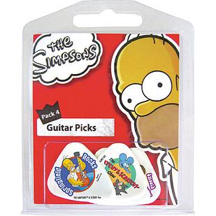 Grover Allman GA Picks The Simpsons 5 Pack #4 (5 x, 0.80 mm), Plektrum, Mehrfarbig