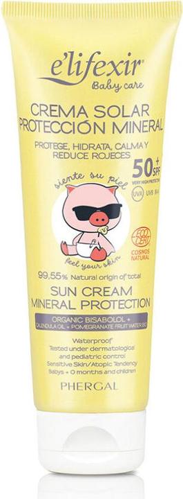 Image du produit Phergal Crema Solar Mineral Protection Spf50 100ml Baby Care E lifexir r (Crème solaire, SPF 50, 100 ml, 140 g)